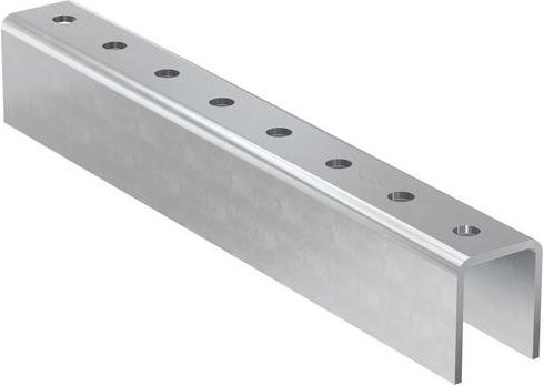 Fischer FUF OC 62 Schienenverbinder aus verzinktem Stahl, 400 mm, 10 Stück, Silber - Bild 1