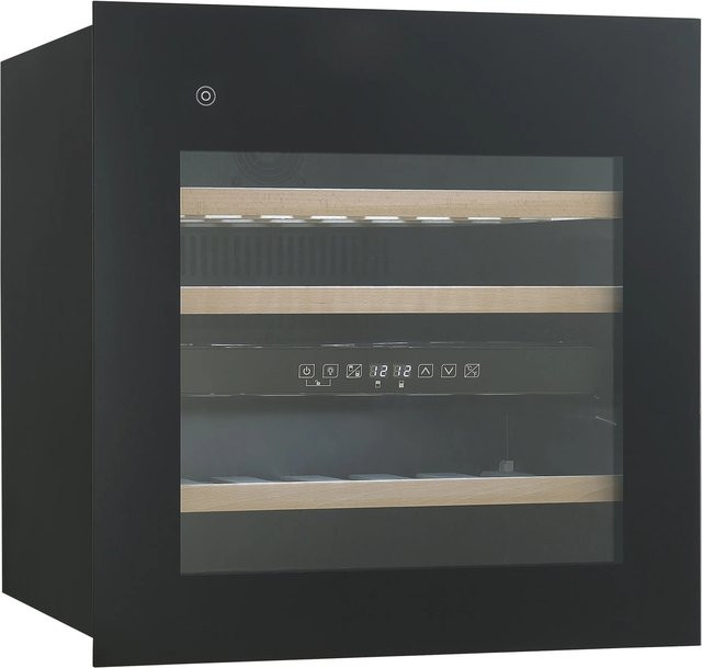 Wolkenstein Einbau-Weintemperierschrank EWTS85-36ED Schwarz mit 2 Temperaturzonen, B/T/H: 59 x 56,3 x 59,5 cm - Bild 1