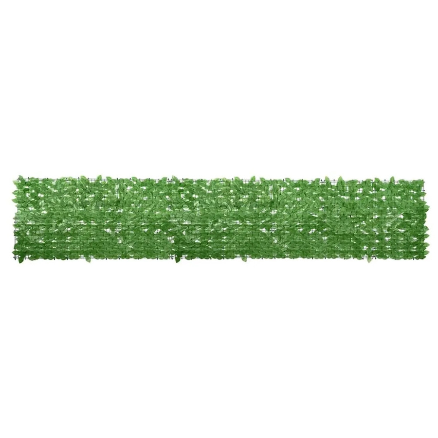 vidaXL Balkon-Sichtschutz mit grünen Blättern, Grün, B: 400 cm, H: 75 cm - Bild 2