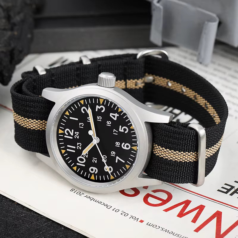 Militado Armbanduhr, Quarz, Edelstahl, 38 mm, Herren, Schwarz, Silber - Bild 5