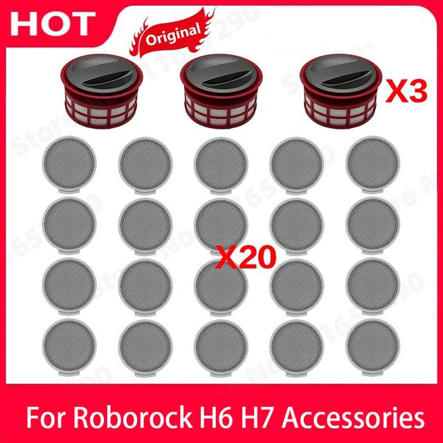 Roborock HEPA Post Filter Ersatzteile für H6 H7 Akku-Staubsauger in Rot - Bild 1