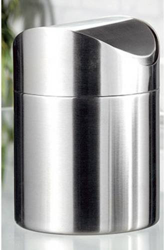 Esmeyer Tischabfallbehälter aus Edelstahl in Silber, B/T/H: 12 x 15 cm - Bild 1