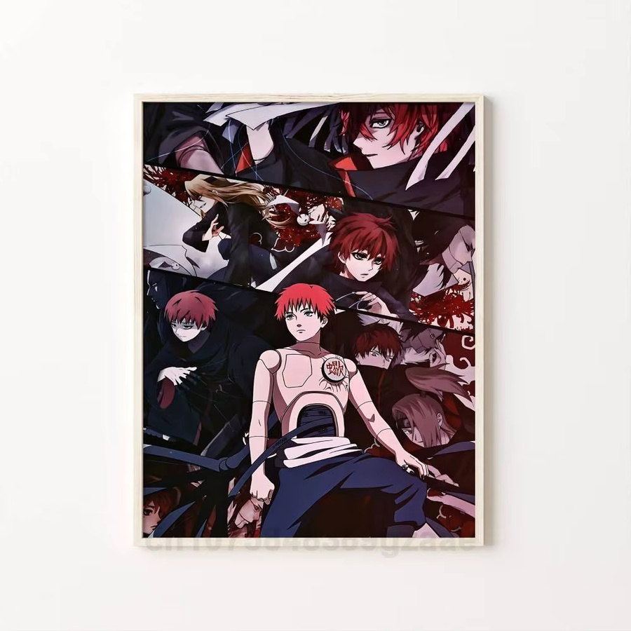 Vintage Naruto Sasori aus dem Red Sand Poster in Mehrfarben als Wandkunst aus Papier - Bild 7