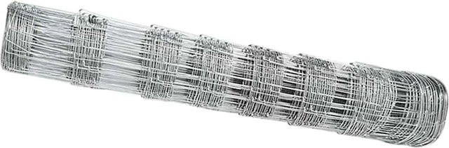 vidaXL Wildzaun aus Eisen, feuerverzinkt, Farbe: Silber, B/H: 1000 x 80 cm - Bild 1