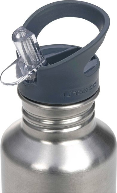 Lässig Edelstahl-Trinkflasche Happy Prints in Silver und Blue, 500 ml - Bild 1