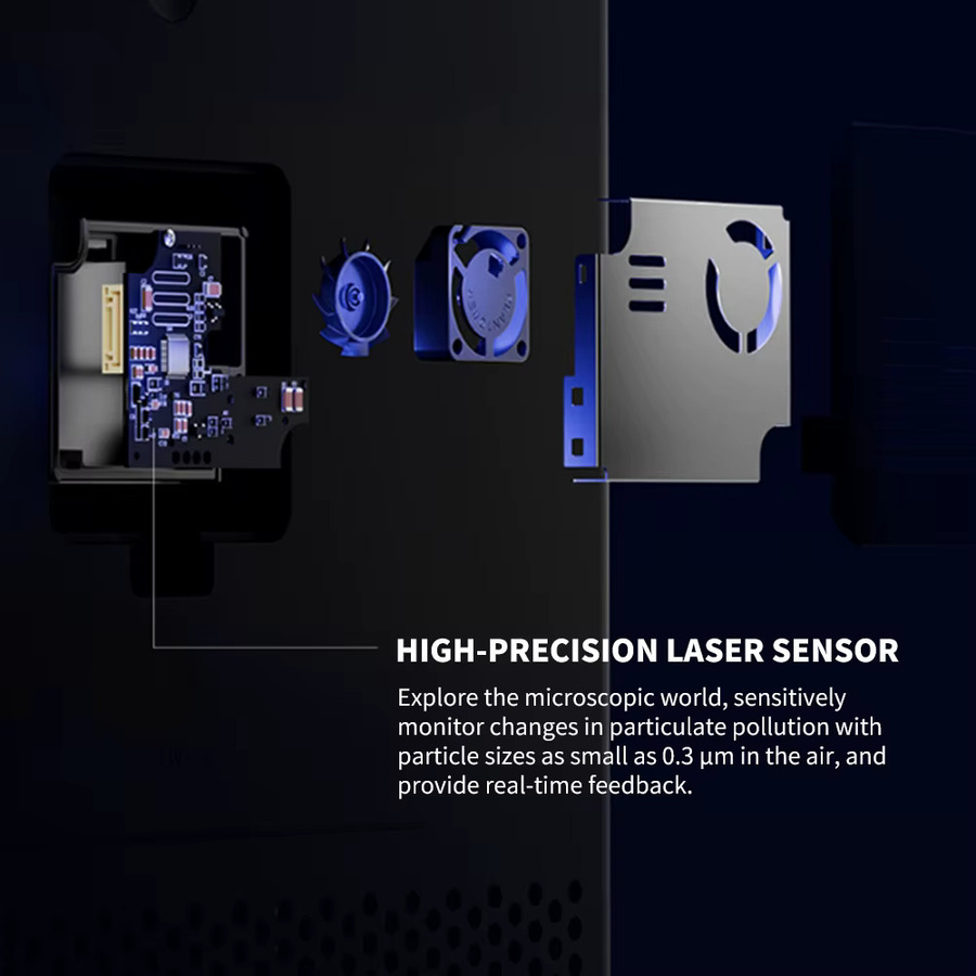 MIJIA Smart Luftreiniger 4 Lite in Weiß mit LED-Display, App-Steuerung und Ionisator zur Aldehydentfernung - Bild 3