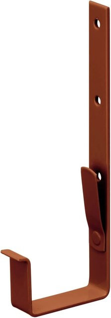 Inefa Rinnenhalter für Kastenrinnen NW 68 aus Stahl mit PVC-Beschichtung in Braun - Bild 1