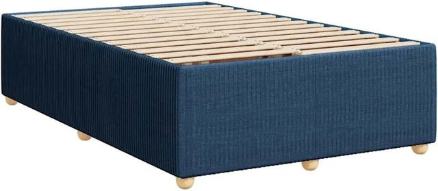 vidaXL Bettgestell mit Stoffbezug in Blau, B/T: 120 x 190 cm - Bild 1