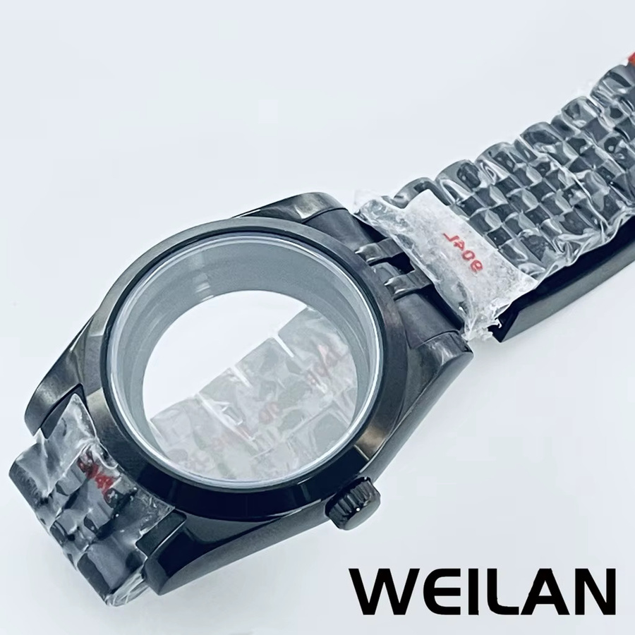 Uhrengehäuse Edelstahl, Schwarz, 36mm 40mm, Saphir Crystal - Bild 4