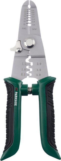 Parkside Multi-Abisolierzange und Kabelschere Set aus Edelstahl in Grün, Länge: 180 mm und 205 mm - Bild 1