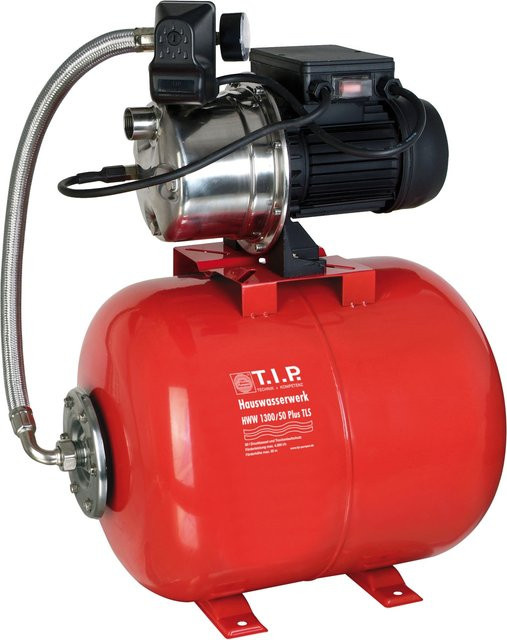 T.I.P. Hauswasserwerk HWW 1300/50 Plus TLS in Rot mit 4.200 l/h Förderleistung - Bild 1