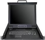 StarTech.com 8 Port VGA KVM Konsole Rackmontage 1HE, LCD KVM Schublade, Schwarz, 17 Zoll (RKCONS1708K) - Bild 1