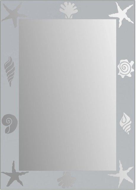 Jokey Nemo Dekorspiegel in Kristall-Form, Silber, Rechteckig, B: 50 cm, H: 70 cm - Bild 1