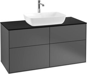 V&B Waschtischunterschrank Finion in Anthrazit, B/T/H: 120 x 50,1 x 60,3 cm - Bild 1