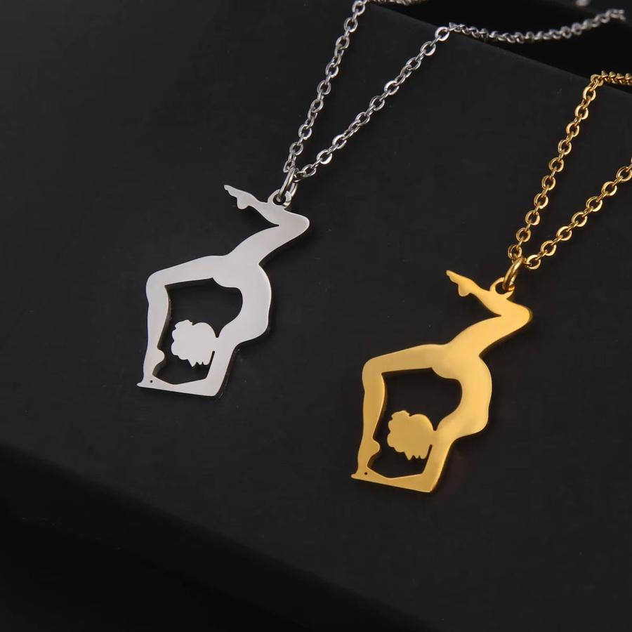 Skyrim Anhänger-Halskette, Edelstahl, Gold, Damen - Bild 2