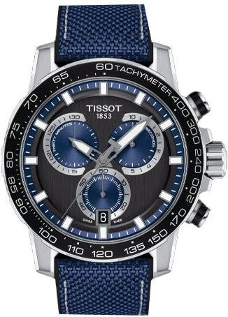 Tissot Chronograph, Quarz, Edelstahl, Schwarz, Textil/NATO, Herren - Bild 1