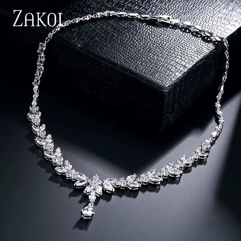 ZAKOL Schmuck-Set, Zirkonia, Silber, Damen, Hochzeit - Bild 3