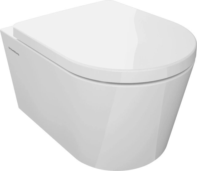 Domberg Wand-WC-Set DB1004 Weiß aus Keramik mit Rimless-Spülung, Soft-Close-Sitz und verdeckter Montage - Bild 1