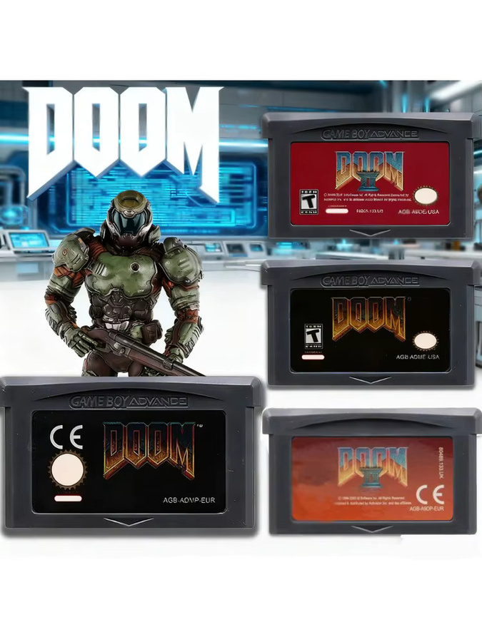 DOOM Serie 32-Bit GBA Spielmodul für Game Boy Advance und NDS Retro-Shooter Videospiel-Cartridge - Bild 2
