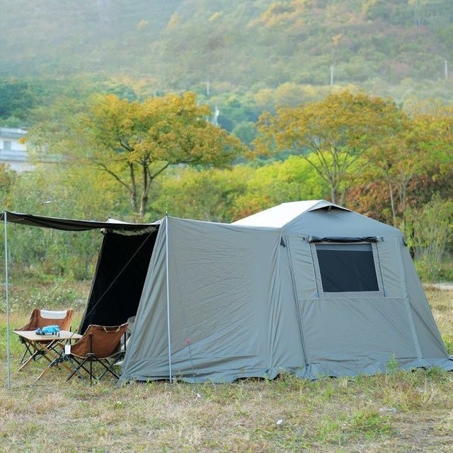 MDNG Automatisches Faltpavillon-Zelt aus Polyester in Grün, wetterfestes Campingzelt für Outdoor-Aktivitäten - Bild 1