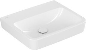Villeroy & Boch Waschtisch O.NOVO Eckwaschtisch aus Keramik, Weiß, B: 55 cm, T: 46 cm - Bild 1