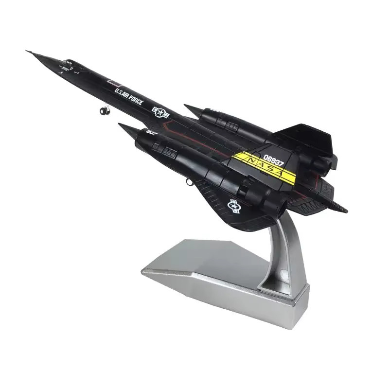DUTRIEUX SR-71 Blackbird Flugzeug Modell, Metall, Maßstab 1:144, Schwarz - Bild 2