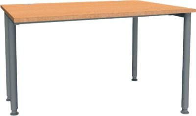 Schäfer Shop Genius Schreibtisch MODENA FLEX, einseitig verkürzt, Buche/Anthrazit, Breite: 120 cm - Bild 1