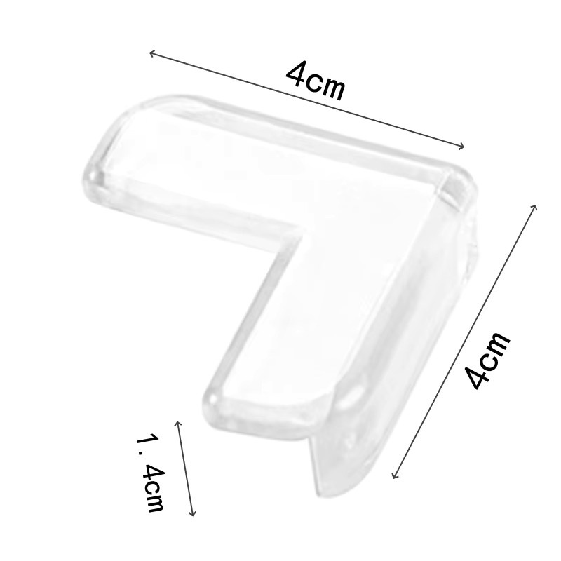 Transparente L-förmige Eckenschutz-Protektoren aus weichem Silikon als Anti-Kollisions-Schutz für Tische und Ecken im Multipack - Bild 3