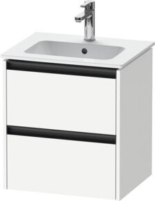 Duravit Waschtischunterschrank Ketho.2 in Weiß Matt mit 2 Schubladen, wandhängend, B/T/H: 51 x 42 x 54,9 cm - Bild 1