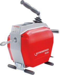 Rothenberger R550 Rohrreinigungsmaschine mit Spiralen und Werkzeugset in Rot - Bild 1