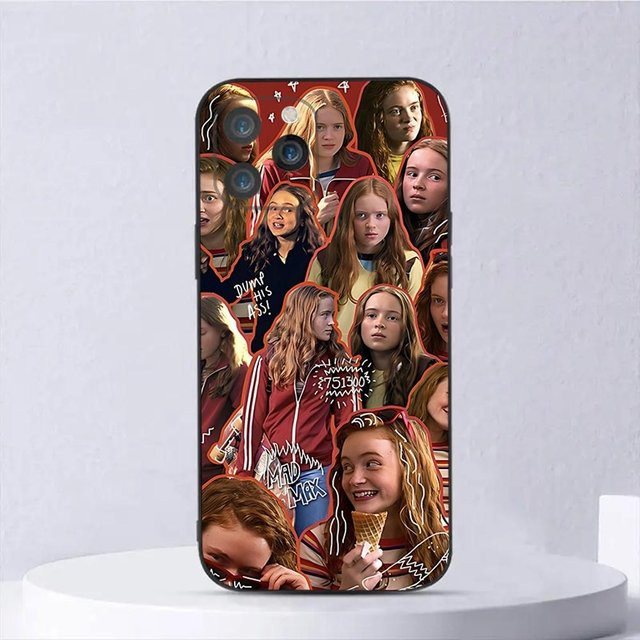 Handyhülle Sadie Sink Schauspielerin für iPhone 16, 15, 14, 13, 12, 11, Pro Max, XS, X, SE, Mini aus weichem Silikon in Schwarz - Bild 1
