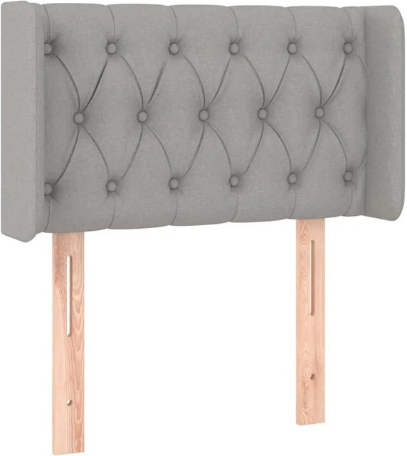 vidaXL LED Kopfteil in Hellgrau mit USB-Ladeport und integrierter Beleuchtung, B/T/H: 83 x 16 x 78/88 cm - Bild 1