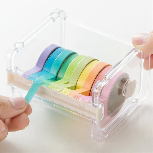 Washi Papierbandschneider für Büro und Schule aus Kunststoff - Bild 1