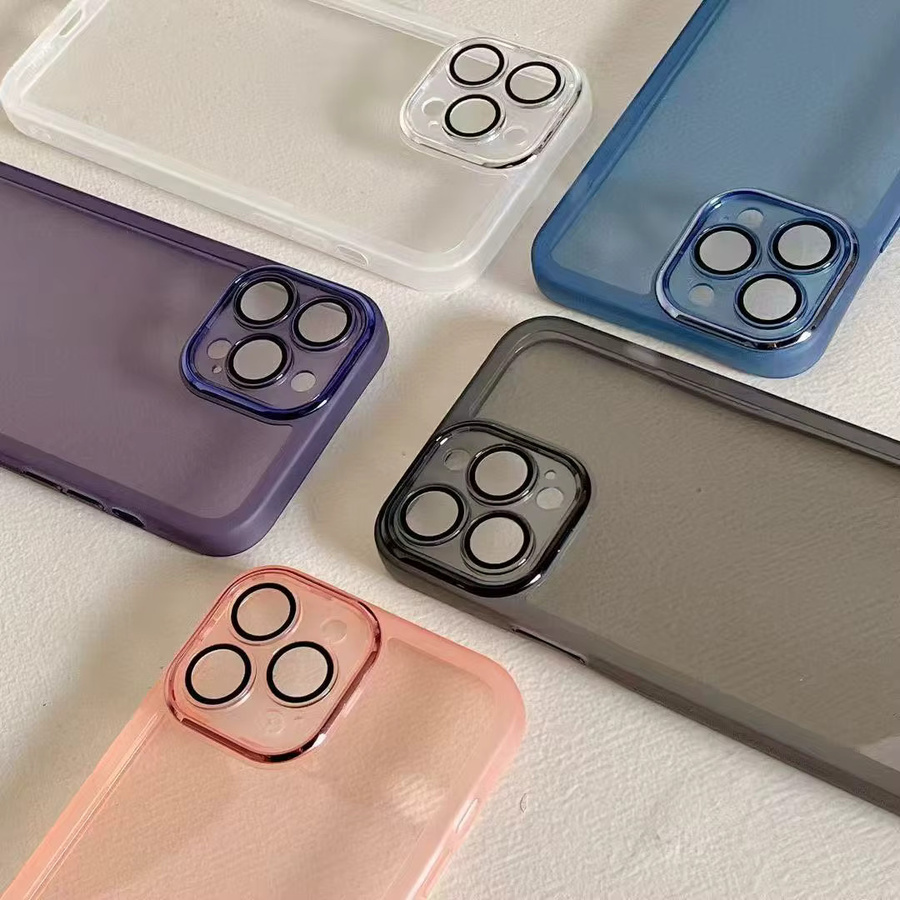 Panbon Handyhülle mit integriertem Linsenschutz und Stoßstangenabdeckung für iPhone 11 bis 16 Pro Max in Blau - Bild 2