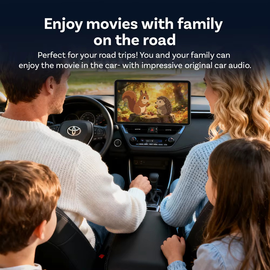 Ottocast Play2Video PRO AI Box Wireless CarPlay und Android Auto Adapter mit YouTube Netflix Spotify Prime Video und 1080P Streaming in Schwarz - Bild 4