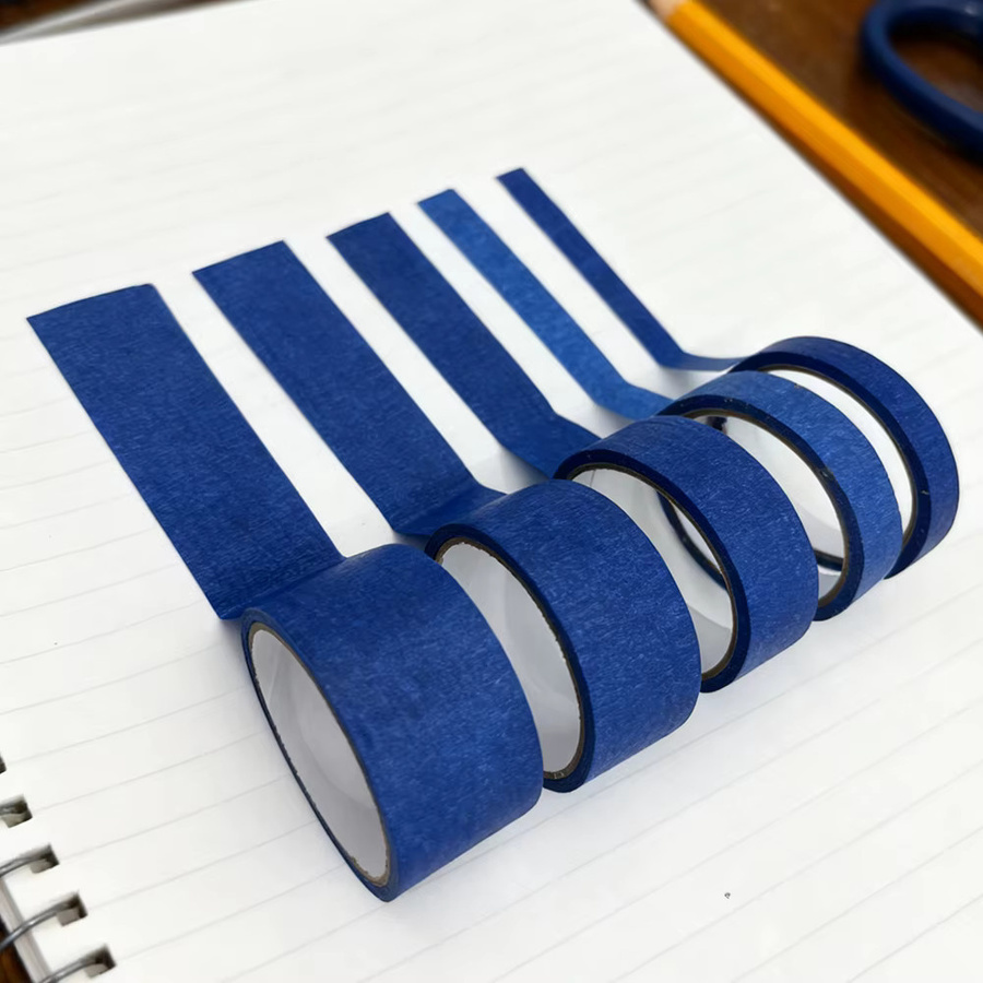 Blaues Maler-Masking-Tape aus Papier für saubere Kanten und Trimm an Wänden und Decken - Bild 5
