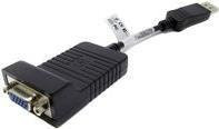 HP DisplayPort zu VGA Adapter in Schwarz für EliteBook Folio 1040 G2, Länge: 20 cm - Bild 1
