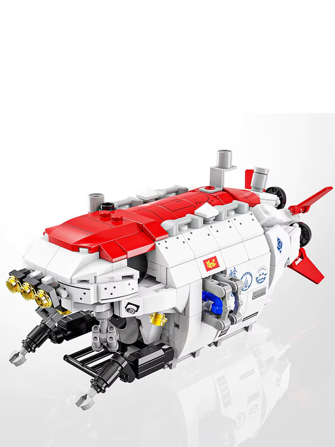 TYCOLE U-Boot Modellbausteine Set mit 480 Teilen aus Kunststoff für Kinder als Puzzle und Desktop-Ornament - Bild 7