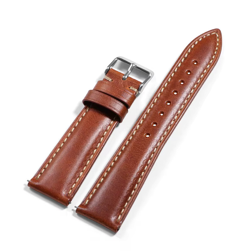 crazyband Uhrenarmband Leder, Braun, Vintage, Unisex - Bild 4