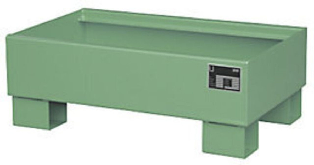 Bauer Südlohn Auffangwanne AW 60-1 aus Stahl, Resedagrün, B: 50,0 cm, T: 28,0 cm, H: 28,0 cm - Bild 4