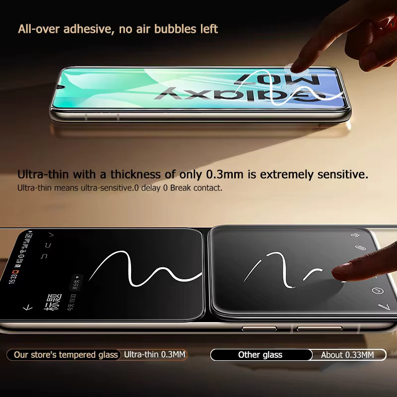 Samsung Screen Protector aus gehärtetem Glas, transparent, für M05 M16 M35 M15 M55 M31s M54 M23 M04 M33 M14 M34 M21 M31 M11 M51 M12 M07 5G - Bild 4