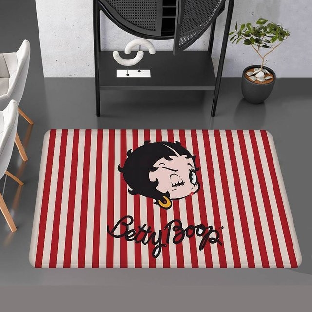 Anti-Rutsch Fußmatte Animation B-Betty B-Boop von Useful Home in Rot, B/L: 40 x 120 cm - Bild 1