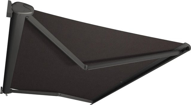 Kassettenmarkise Perform von Markisen Spettmann in Anthrazit mit Polyacryl-Tuch und Handkurbel, B: 300 cm, Ausladung: 250 cm - Bild 1