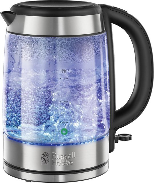 Russell Hobbs Wasserkocher aus Glas und Edelstahl in Transparent/Edelstahl - Bild 1