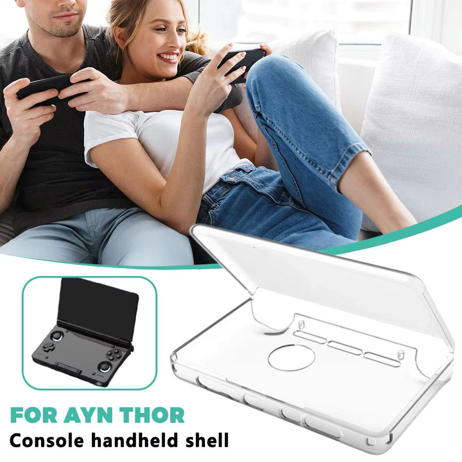 AYN THOR Dual Screen Flip Console Schutzhülle Transparente Hartschale Ersatzgehäuse für Handheld Gaming Zubehör - Bild 2