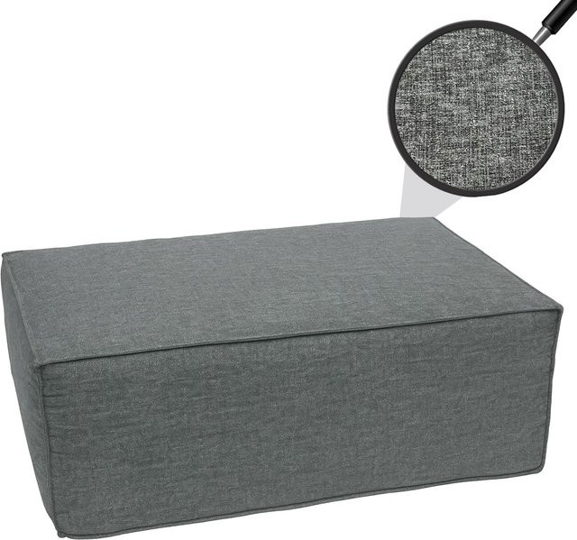 MCW Ottomane als Hocker und Fußablage für Sofa MCW-O54 in Dunkelgrau, Stoff/Textil, B/T/H: 97 x 38 x 70 cm - Bild 1