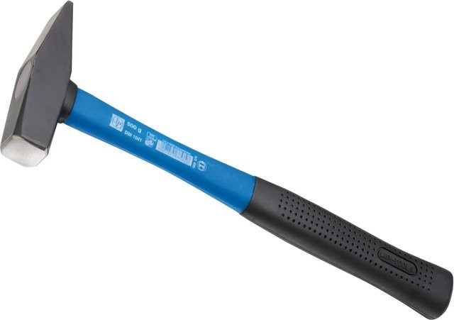 LUX-TOOLS Schlosserhammer mit Stahlkopf und Fiberglasstiel, 500 g - Bild 1