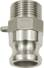 Riegler Kamlok-Schnellkupplungsstecker Typ F mit AG, Edelstahl, Farbe Silber, R 3/4 - Bild 1