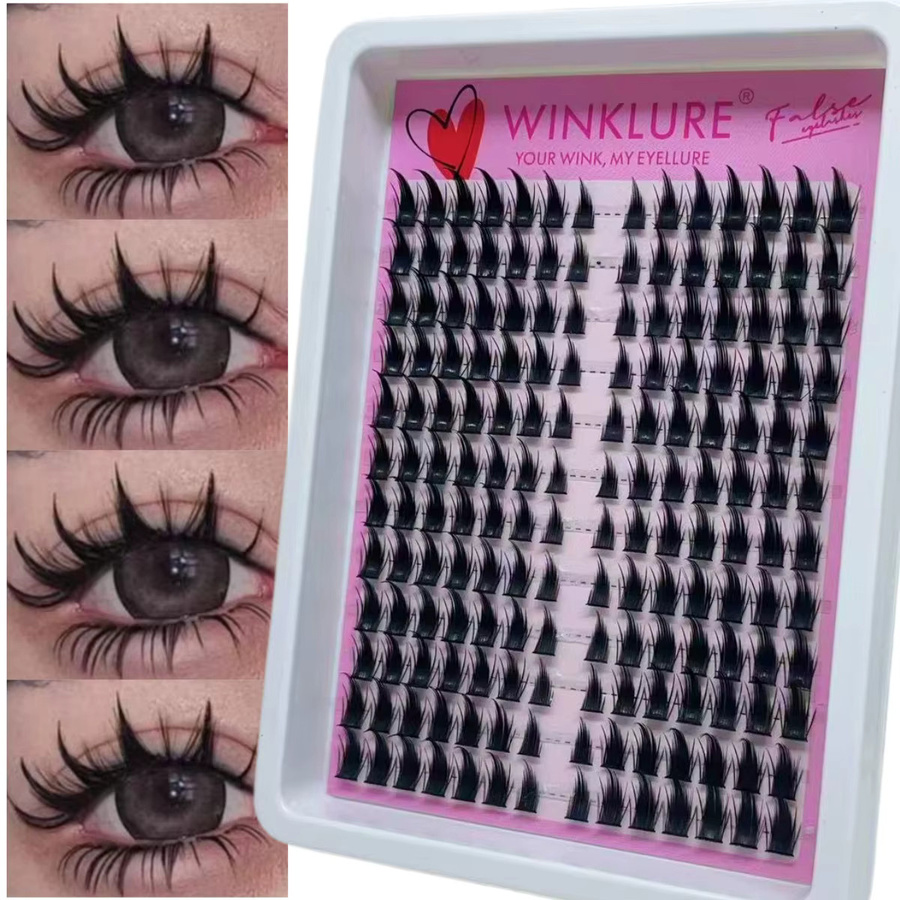 WINKLURE Wimpernbüschel, Wispy Cat-Eye Manga-Stil, Black, Unisex - Bild 5