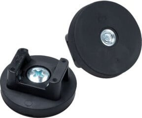 Bauer + Böcker Magnete für Kabelmontage, Farbe: Schwarz, Durchmesser: 22 mm - Bild 1